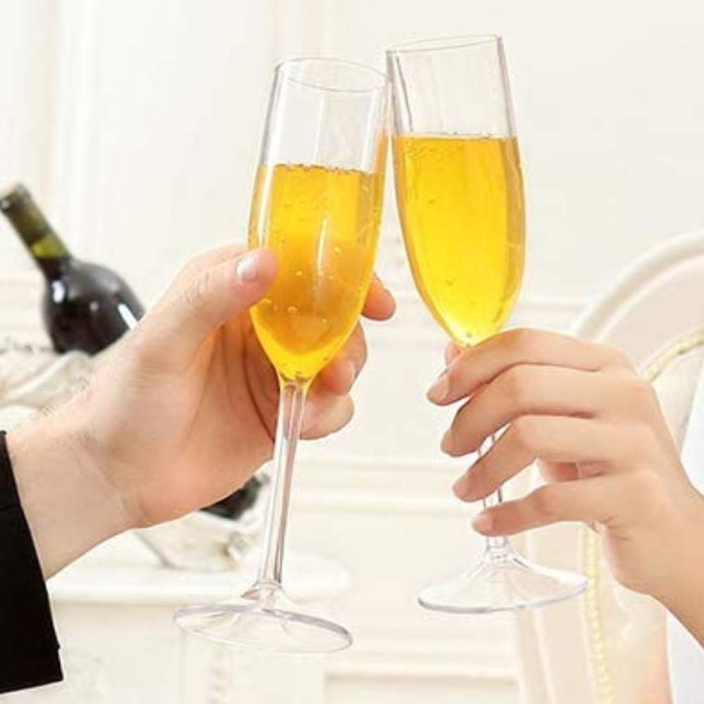 Plastic Champagne Flute | Tritan Champagne Glasses | Plastic Flute Glassware: image 3