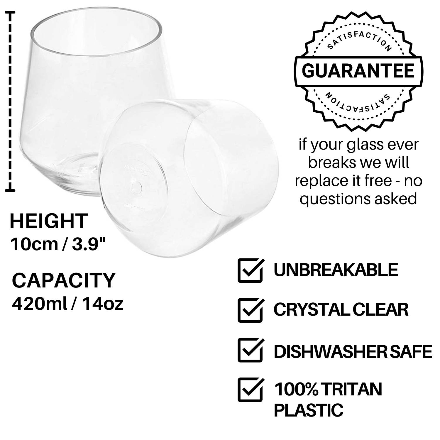 Plastic Whiskey Glass | Shatter-Resistant Spirits Glass | Plastic Spirits Glassware: image 2