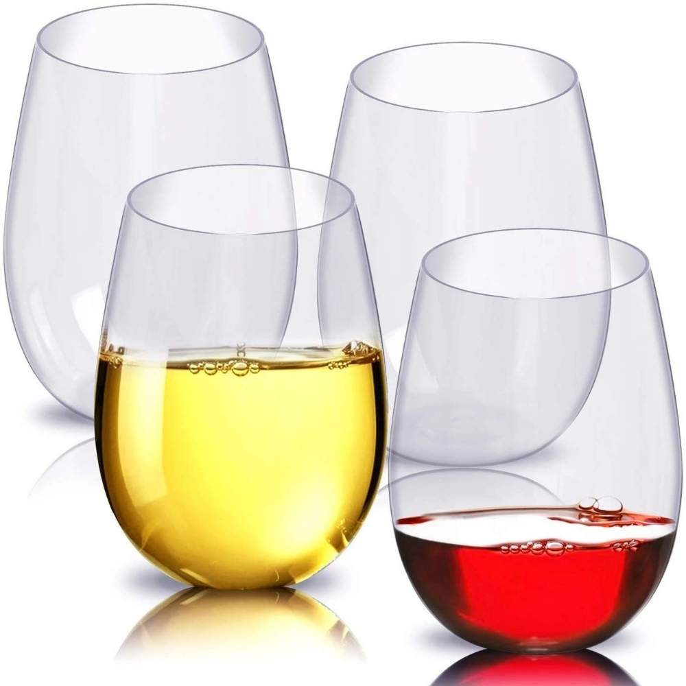 Plastic Stemless Wine Glasses | Shatter-Resistant Stemless Wine Glass | Plastic Stemless Glassware: image 4