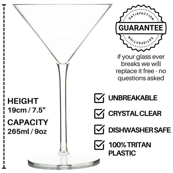 buy reusable plastic martini glassware